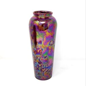 Iridescent Majenta Multicolor Flower Vase
